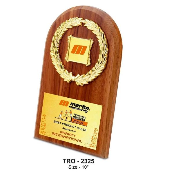 Laminated Half Round Wooden Plaque – Classic Recognition for Partnerships & Milestones