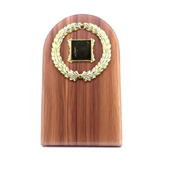 Laminated Half Round Wooden Plaque – Classic Recognition for Partnerships & Milestones