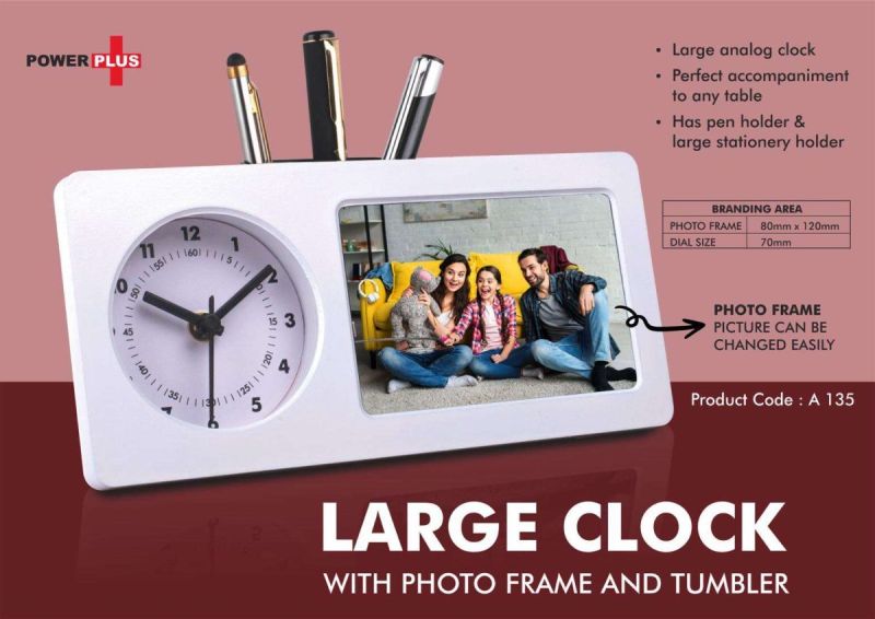 Large Clock with Photo Frame & Tumbler – Branded Corporate Gift
