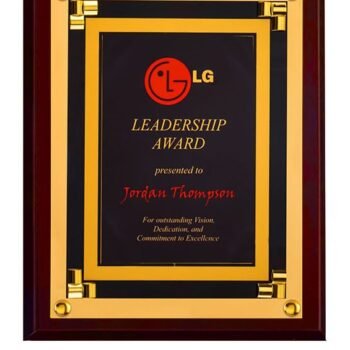 Leadership Plaque with Luxe Corners – Premium...