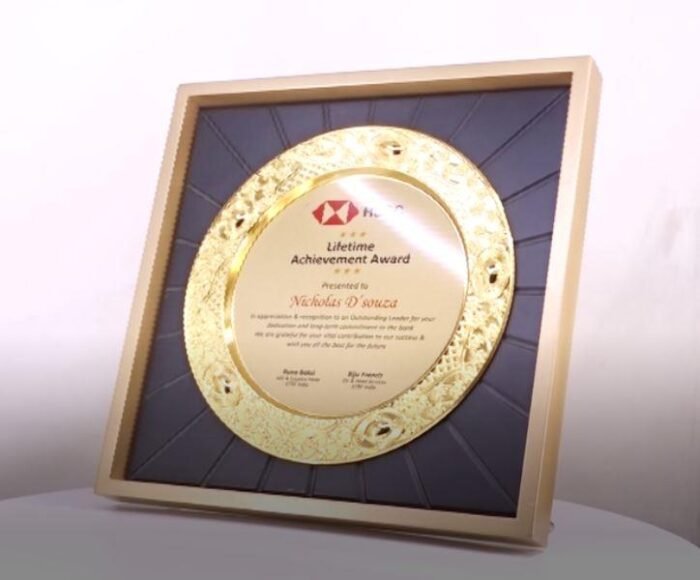 Lifetime Excellence Plaque – Gold – Recognition for Legacy & Career Milestones