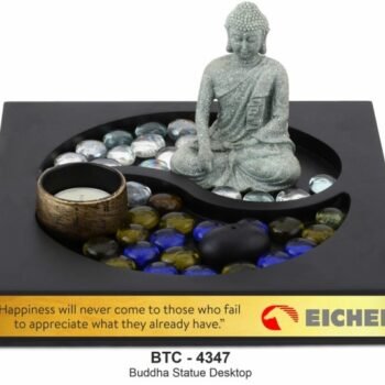 Marble Look Resin Buddha With Yin Yang...