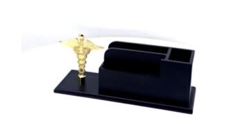 Medical Desk Organiser – Elegant Wooden Desk...