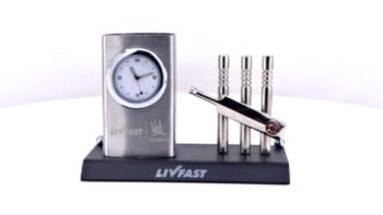 Metal Cricket Set With Pen Stand –...