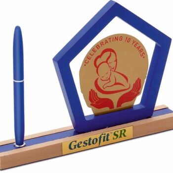 Milestone Celebration Desk Stand – Elegant Recognition...