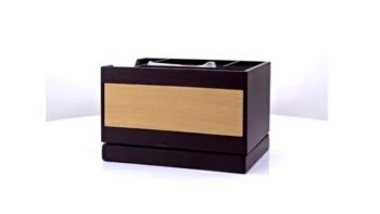 Multi Compartment Wooden Desk Organizer – Stylish...