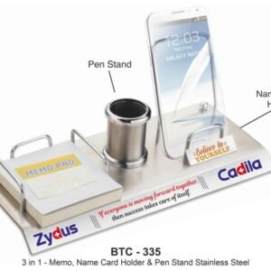Multi-Utility Corporate Desk Organizer-Memo Pad, Mobile Holder, Name Card Holder & Pen Stand