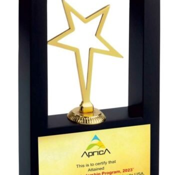 Outline Star Framed Trophy – Recognizing Focus, Brilliance & Achievement