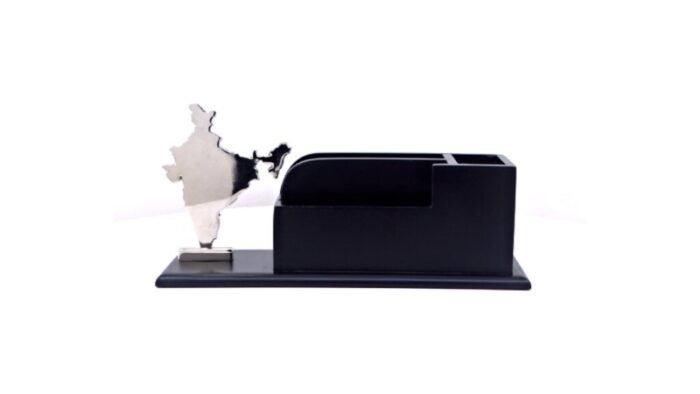 Patriotic Desk Utility – India Map Desk Organizer for Professionals