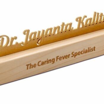 Personalised Wooden Name Stand – Elegant Desk...