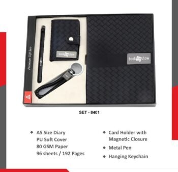 Premium Gift Set with Rotating Keychain &...