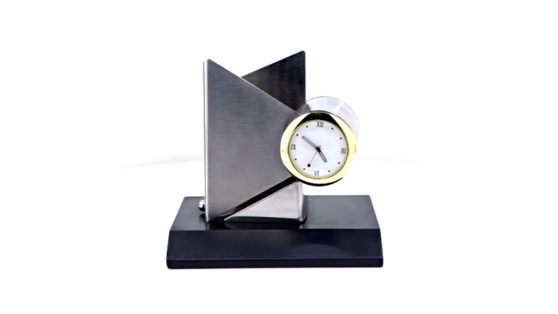 Premium Pen Stand With Clock