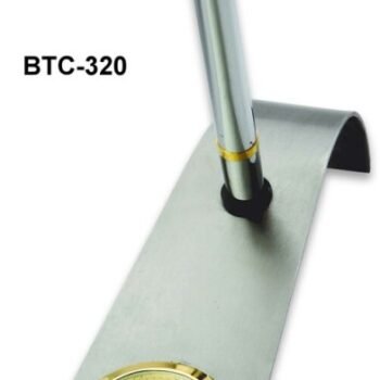 Premium Pen Stand With Clock – Elegant Desk Organizer for Office & Home