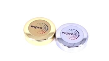 Premium Round Paperweight – Gold & Silver...