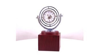 Prestige Handshake Clock – Executive Desk Accessory...