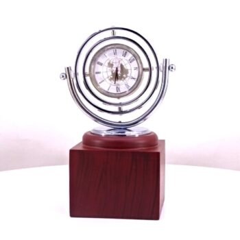 Prestige Handshake Clock – Executive Desk Accessory...