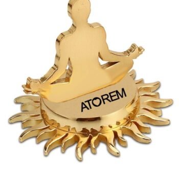 Radiance Mindfulness – Meditating Figure on Golden...