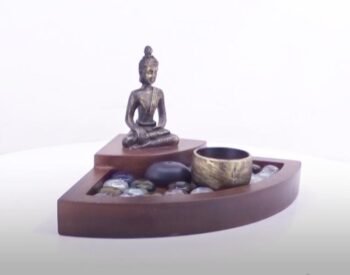 Resin Buddha Candle Stand with LED Candle...