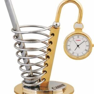 Rocking Golden Desk Clock – Elegant Decorative Table Clock for Office & Home