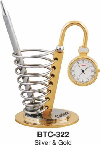 Rocking Golden Desk Clock – Elegant Decorative...