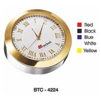 Round Gold Trim Desk Clock – Corporate...
