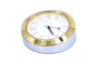 Round Gold Trim Desk Clock – Corporate...