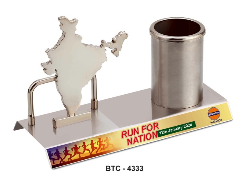 Run For The Nation – India Map Desk Accessory for Awareness & Unity