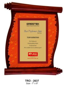 Scroll Frame with Star Texture – Elegant Corporate & Team Recognition Award