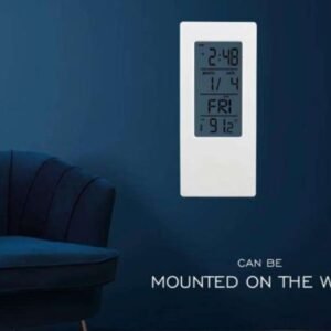 See Thru Clock with Temperature Display – Wall & Table Digital Clock