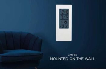 See Thru Clock with Temperature Display – Wall & Table Digital Clock