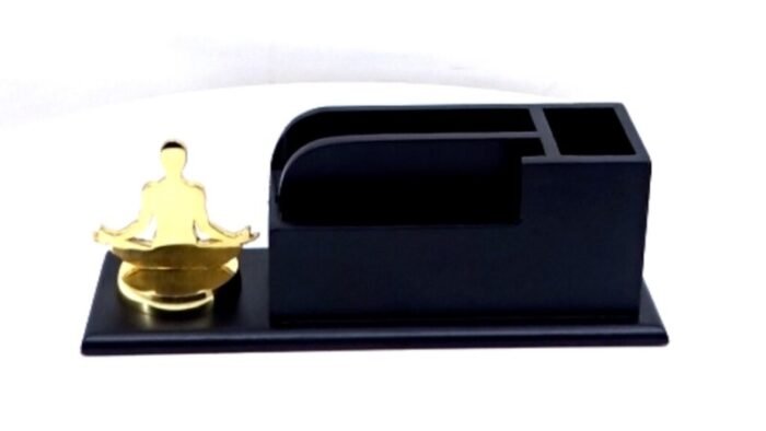 Serenity Desk Organiser – Wooden Desk Accessory for Wellness and Productivity