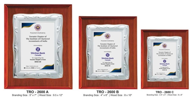 Silver Frame Salver Plaque – Elegant Recognition for Milestones & Distinguished Contributors