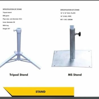 Silver MS Tripod Stand for Photography – 4 Ft | Durable & Adjustable Camera Stand