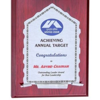 Silver Scroll Target Achiever Plaque