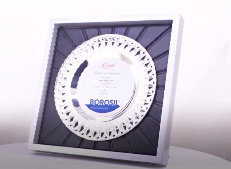 Sleek and Sophisticated Tribute Silver – Recognition for Team & Leadership Excellence