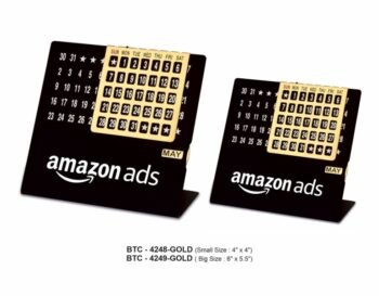 Small Perpetual Calendar – Black, Gold &...