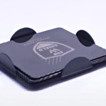 Square Metal Coaster Set – Black –...