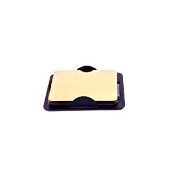 Square Metal Coaster Set – Gold –...