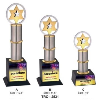 Stacked Star Excellence Trophy – Recognize Consistent...