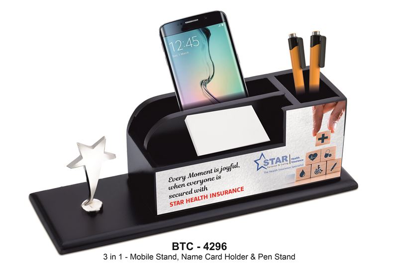Star Accolade Desk Organiser – Multi-Utility Desk Set for Recognition and Rewards