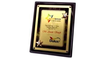 Star Performer Plaque with Gem Accents –...