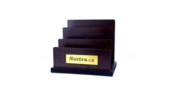 Streamlined Desk Organisation – Elegant Wooden Letter...