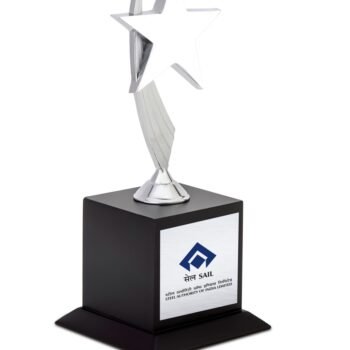 Premium Metal Cut Star Trophy Silver – Recognition for Excellence & Achievement