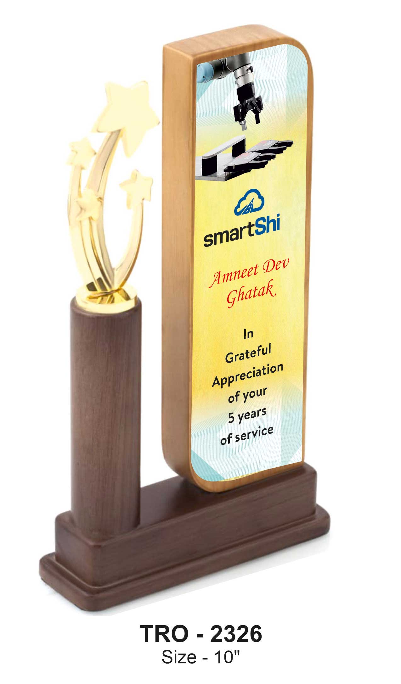 ECO FRIENDLY STEAM BEECH PILLAR 4 STAR TROPHY