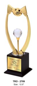 Metal Trophy Hand Shake