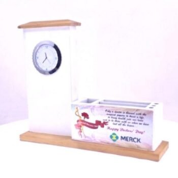 Tall Clock Desk Organizer – Precision Meets...