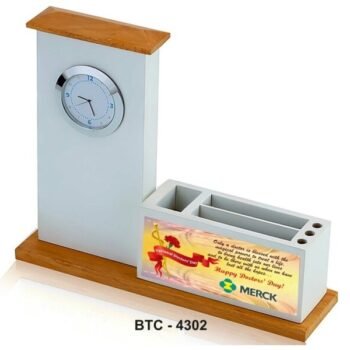 Tall Clock Desk Organizer – Precision Meets...