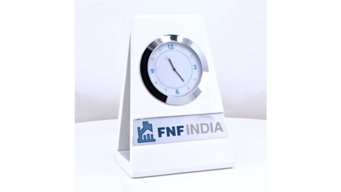 Triangular Steel Desk Clock