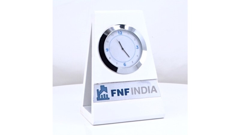 Triangular Steel Desk Clock