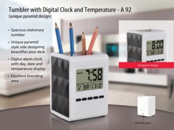 Tumbler with Digital Clock and Temperature Display...